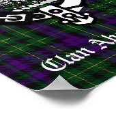 Clan Abercrombie Crest Badge & Tartan Poster (Hoek)