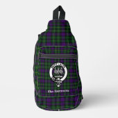 Clan Abercrombie Crest Badge & Tartan Sling Bag (Voorkant)