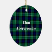 Clan Abercrombie Jacht Tartan Keramisch Ornament (Rechts)