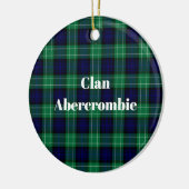 Clan Abercrombie Jacht Tartan Keramisch Ornament (Links)