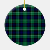 Clan Abercrombie Jacht Tartan Keramisch Ornament (Achterkant)