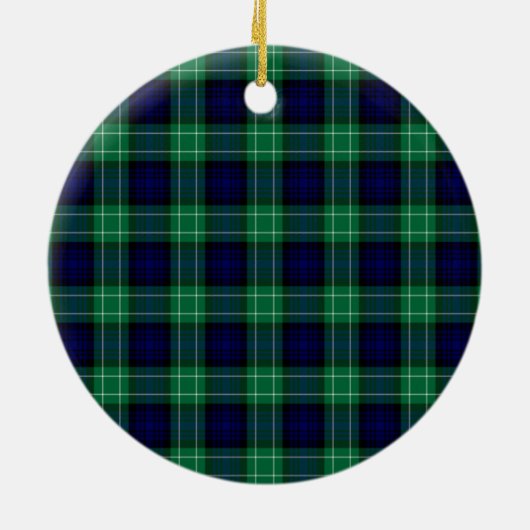 Clan Abercrombie Jacht Tartan Keramisch Ornament (Achterkant)