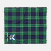 Clan Abercrombie Jacht Tartan Plaid Fleece Deken (Voorkant (Horizontaal))