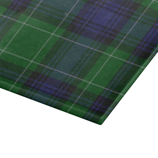 Clan Abercrombie Plaid Glas Snijplank (Hoek)