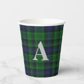 Clan Abercrombie Pset Monogrammed Papieren Bekers (Voorkant)