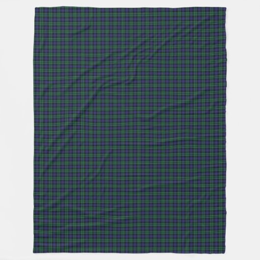 Clan Abercrombie Scottish Tartan Pset Pattern Fleece Deken (Voorkant)