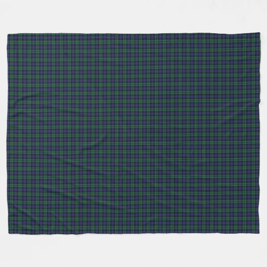 Clan Abercrombie Scottish Tartan Pset Pattern Fleece Deken (Voorkant (Horizontaal))