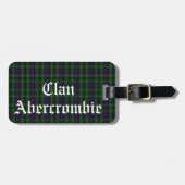 Clan Abercrombie Tartan Bagagelabel (Voorkant horizontaal)