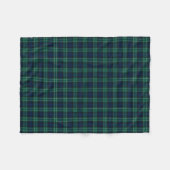 Clan Abercrombie Tartan Blue en Green Pset Fleece Deken (Voorkant (Horizontaal))