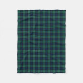 Clan Abercrombie Tartan Blue en Green Pset Fleece Deken (Voorkant)