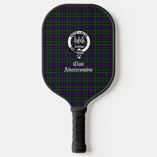 Clan Abercrombie Tartan & Crest Custom Pickleball Paddle (Voorkant)