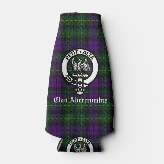 Clan Abercrombie Tartan & Crest Flesjeskoeler (Voorkant)