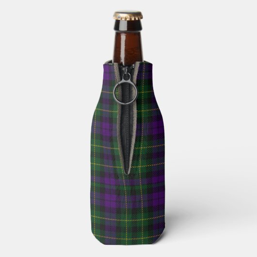 Clan Abercrombie Tartan & Crest Flesjeskoeler (Fles Achterkant)