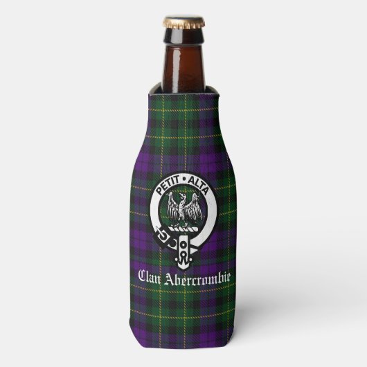 Clan Abercrombie Tartan & Crest Flesjeskoeler (Fles Voorkant)