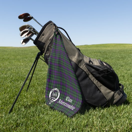 Clan Abercrombie Tartan & Crest Golfhanddoek (Groen)