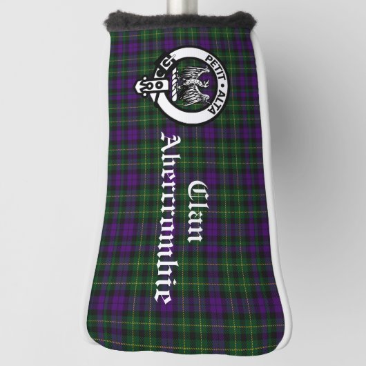 Clan Abercrombie Tartan & Crest Golfheadcover (Draai 90)