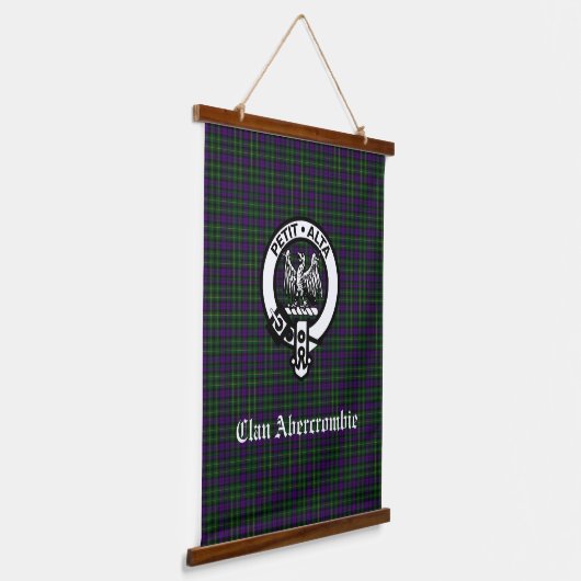 Clan Abercrombie Tartan & Crest Hangend Wandkleed (Gebogen)