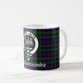 Clan Abercrombie Tartan & Crest Koffiemok (Voorkant rechts)