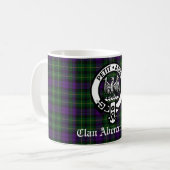 Clan Abercrombie Tartan & Crest Koffiemok (Voorkant links)