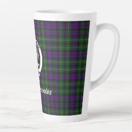Clan Abercrombie Tartan & Crest Latte Mok