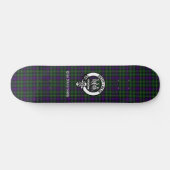 Clan Abercrombie Tartan & Crest Persoonlijk Skateboard (Horizontaal)