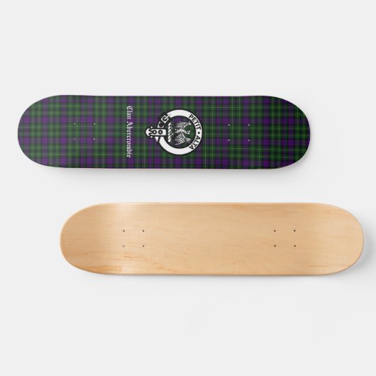 Clan Abercrombie Tartan & Crest Persoonlijk Skateboard (Horizontaal)