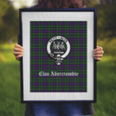 Clan Abercrombie Tartan & Crest Poster