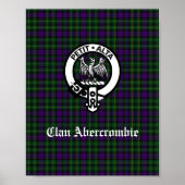 Clan Abercrombie Tartan & Crest Poster (Voorkant)