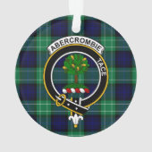 Clan Abercrombie Tartan en Crest Ornament (achterkant)