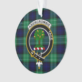 Clan Abercrombie Tartan en Crest Ornament (voorkant)