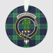 Clan Abercrombie Tartan en Crest Ornament (voorkant)