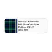 Clan Abercrombie Tartan Etiket (Voorkant)