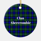Clan Abercrombie Tartan Keramisch Ornament (Voorkant)