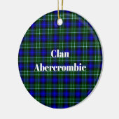 Clan Abercrombie Tartan Keramisch Ornament (Links)