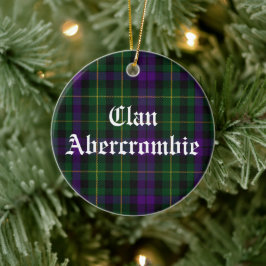 Clan Abercrombie Tartan  Keramisch Ornament