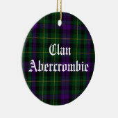 Clan Abercrombie Tartan  Keramisch Ornament (Rechts)
