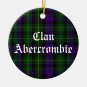 Clan Abercrombie Tartan  Keramisch Ornament (Voorkant)