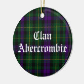 Clan Abercrombie Tartan Keramisch Ornament (Links)