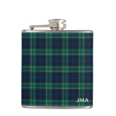 Clan Abercrombie Tartan Monogrammed Heupfles (Voorkant)
