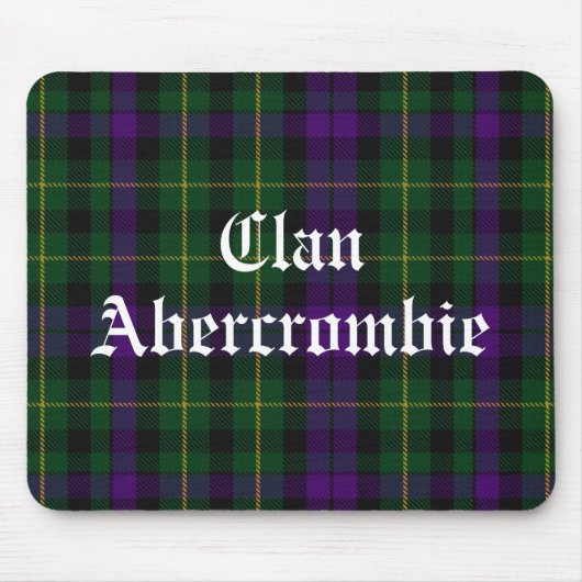 Clan Abercrombie Tartan Muismat (Voorkant)