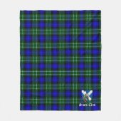 Clan Abercrombie Tartan Pset Fleece Deken (Voorkant)