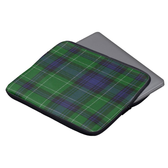 Clan Abercrombie Tartan Pset Laptop Hoesje Laptop Sleeve (Voorkant top)