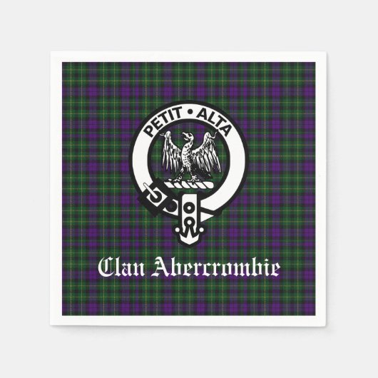 Clan Abercrombie Tartan Servet (Voorkant)