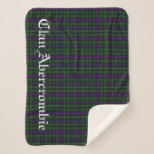 Clan Abercrombie Tartan Sherpa Deken (Voorkant)