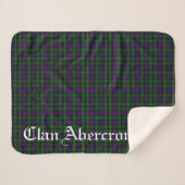Clan Abercrombie Tartan Sherpa Deken (Voorkant (horizontaal))