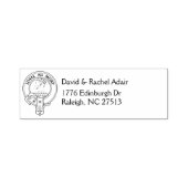 Clan Adair Crest & Address Self-Inking Stamp Zelfinktende Stempel (Design)
