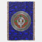 Clan Adair Crest & Tartan Knot Deken (Voorkant Verticaal)
