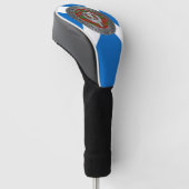 Clan Adair Crest & Tartan Knot Golfheadcover (Schuin)