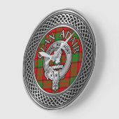 Clan Adair Crest & Tartan Knot Grote Klok (Hoek)