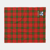 Clan Adair Tartan Pset Fleece Deken (Voorkant (Horizontaal))